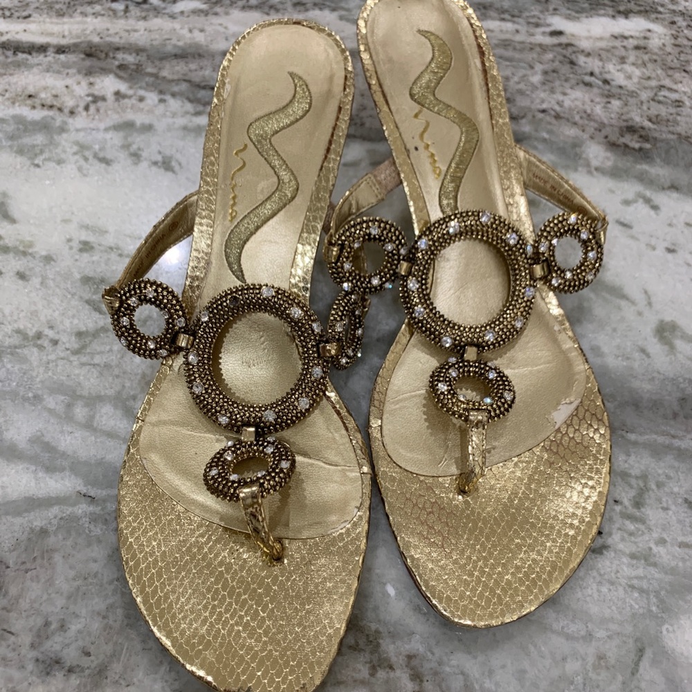 Mia gold bling formal shoes 7